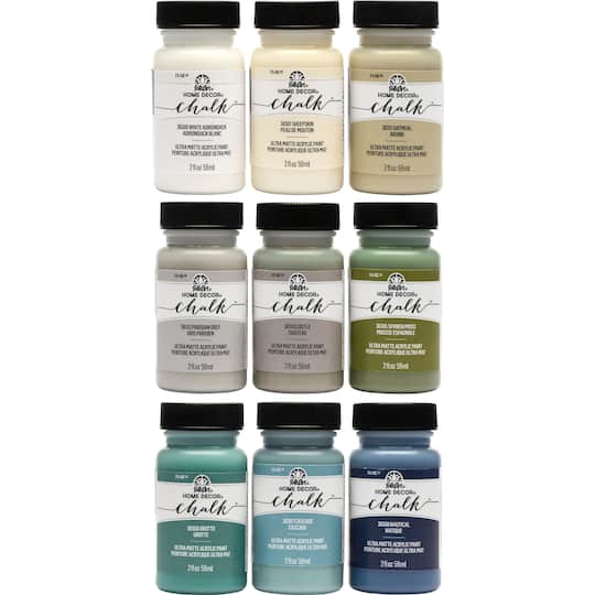 FolkArt® Home Décor™ 9 Color Chalk Paint Set